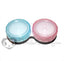 2-Pack Transparent Lens Cases (Pink/Blue)