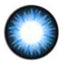 Geo BS202 Bella Blue circle lens design detail.