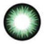 Geo Bella Green circle lens design detail.