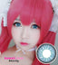 Candy blue circle lenses are the perfect choice for bigger eyes and brilliant color. These vibrant blue big eye cosmetic circle lenses are a favorite of cosplayers and those looking to stand out and be unique. Candy Blue colored circle contacts by Sweety ship fast and *free from the USA and come with a free contact lens case.