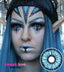 Elf Blue full eye sclera contacts help you create the ultimate enchanted fantasy look, famously used in TV and movies. Transform yourself into a wide eyed elfin fairy creature with these extreme beautifully patterned and vibrant Elf Blue special effects colored 22mm circle lenses and get ready for the astonished reactions from everyone who looks your way! These lenses ship fast and free for USA.