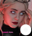 Visible Blind White special effects cosplay circle lenses with mesh screen pupil center by CrazyLab Korea (USA stock, fast and free shipping available). Impress your friends with these incredible full white colored contact lenses that give the illusion of blindness, suitable for a wide range of costume looks and spectacular for SFX photography purposes.