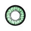 Circle lens design detail, Geo Magic Color Angel Green.