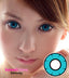Twilight Blue cosplay circle lenses in vivid turquoise color ships fast from the USA