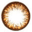 Contact lens design detail, Geo Grang Grang 15.0mm brown circle lenses.