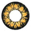 Design detail on Plum Brown circle lenses by Geo.