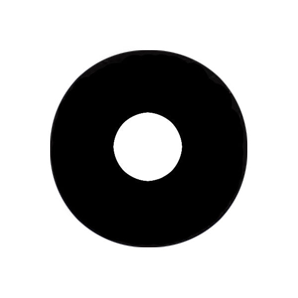 17mm Mini Sclera Black Circle Lenses | Yearly