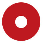 17mm Mini Sclera Red Circle Lenses | Yearly