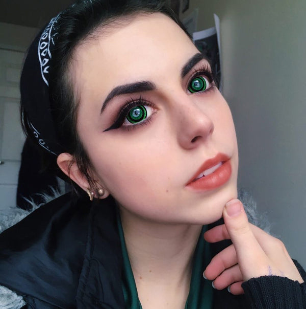 17mm Green Goblin Mini Sclera Circle Lenses | Yearly