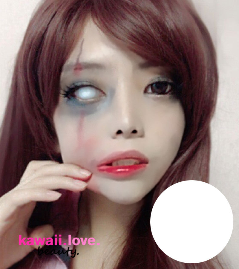 CrazyLab Korea blind white theatrical cosmetic colored circle contacts ship fast and free from the USA