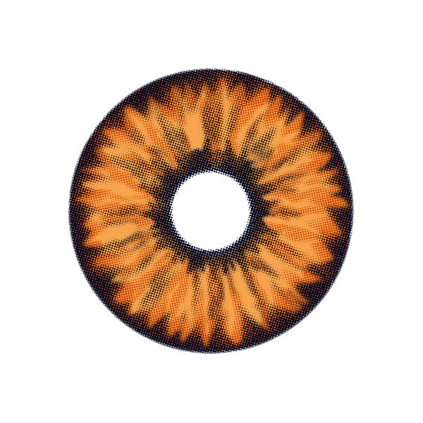 22mm Sclera Elf Orange Theatrical Lenses | 1 Year