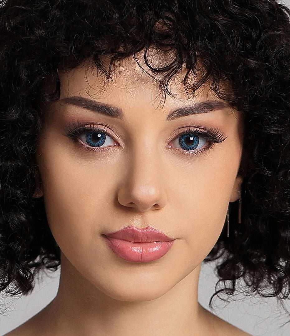 3 Tones Brilliant Blue Circle Lenses