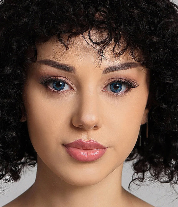 3 Tones Brilliant Blue Circle Lenses