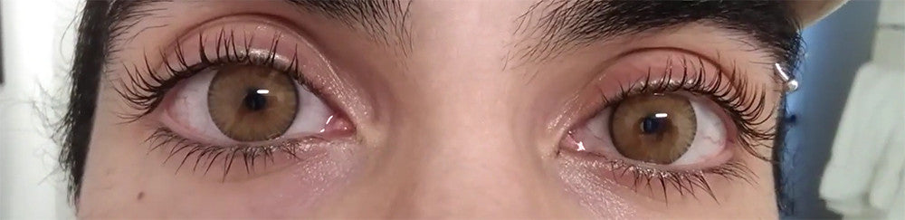 New York N Brown circle lenses by Urban Layer Korea create natural and realistic looking chocolate brown eyes