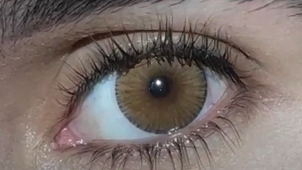 Urban Layer New York N Brown bright hand painted circle lens for realistic looks ships fast from the USA
