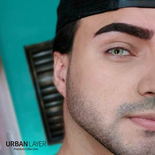 Angeles Gray opaque colored contact lenses by Urban Layer Korea