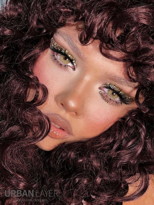 Angeles N Amber Colored Lenses | Yearly Contacts Secondary image