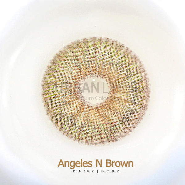Angeles N Brown Colored Lenses | 1 Year
