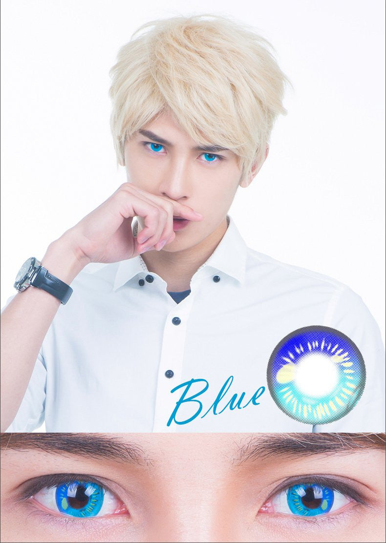 Anime Blue Circle Lenses | 1 Year