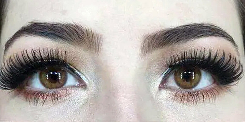 Natural looking chocolate colored contacts in April Brown