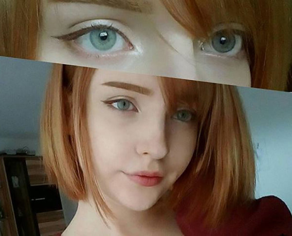 Urban Layer April Blue colored contact lenses