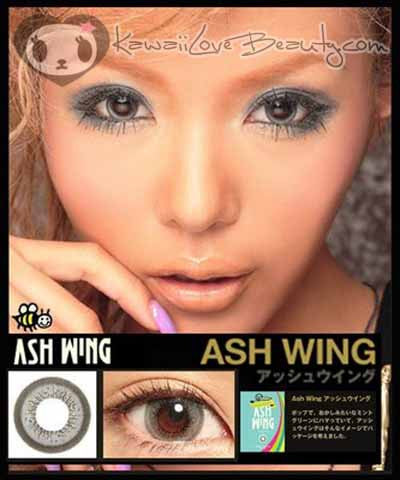 Tsubasa Masuwaka with OEM Ash Wing Gray circle contact lenses by Geo Magic Color.