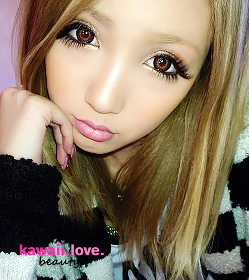 EOS Bambi Brown circle lenses, similar to Princess Mimi Choco Brown