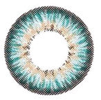 Dueba Barbie Puffy 3 Tone Turquoise circle lenses.