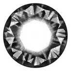Barbie Diamond Grey circle lens design detail.