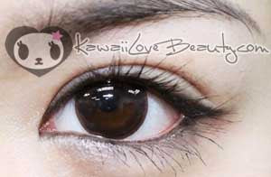 Natural black brown circle lenses by Geo, BC102