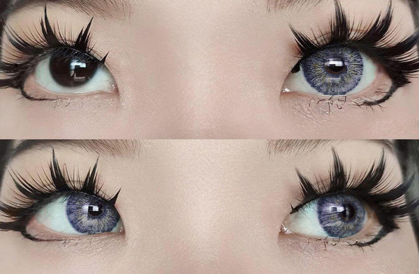 Gray Rain Circle Lenses | Yearly Lens