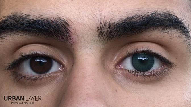 New York N Deep Green Circle Lenses | 1 Year