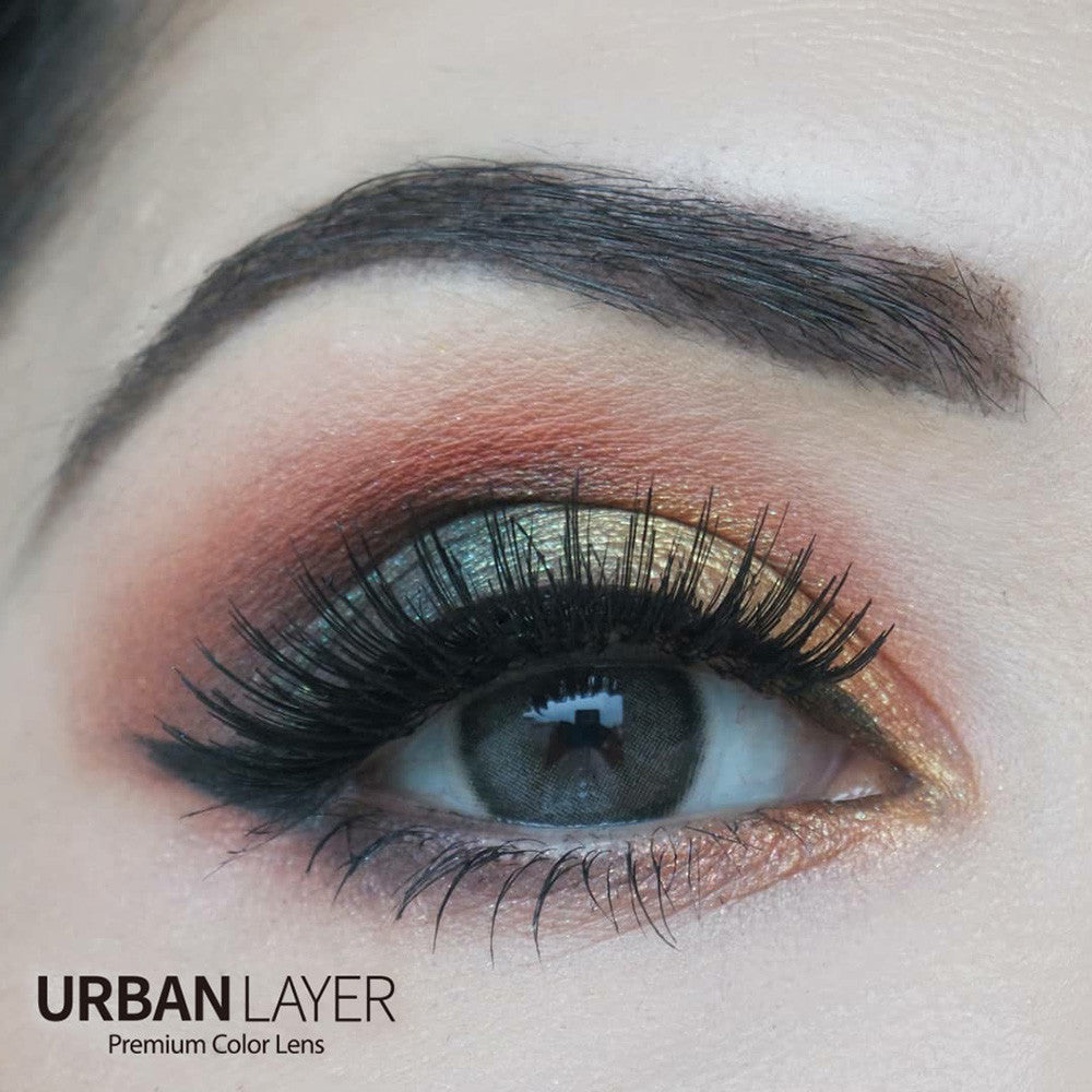 Biella Gray colored circle lenses by Urban Layer