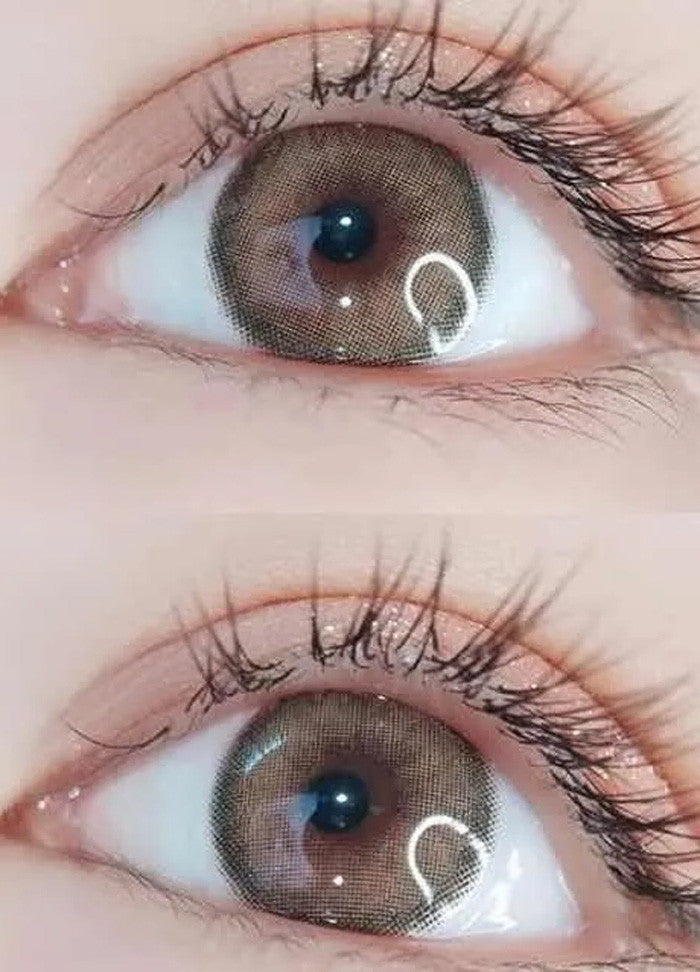 Closeup on Urban Layer Biella brown circle lenses