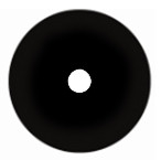 22mm Black Sclera circle contact lens by CrazyLab Korea (USA stock for fast and free shipping).