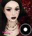 Fantastic 17mm mini sclera (smaller than full sclera lens but much bigger than regular circle lenses) black circle lenses cover more of the whites of your eyes for a high impact black out look. These black mini sclera circle colored contact lenses help create a variety of costume looks and plenty large for those with smaller than average eyes for an almost full sclera illusion. We ship our 17 mm CrazyLab black mini sclera circle lenses fast from the USA (free shipping available)!