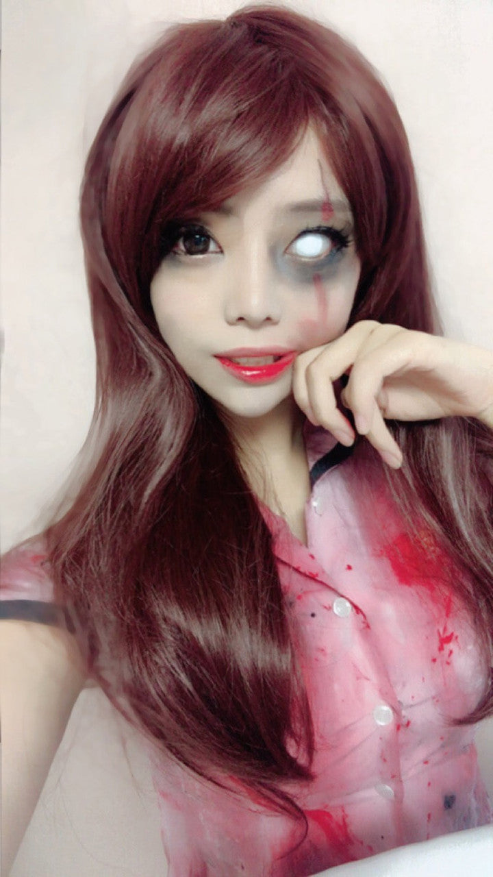 17mm White Blind Circle Lenses | Yearly