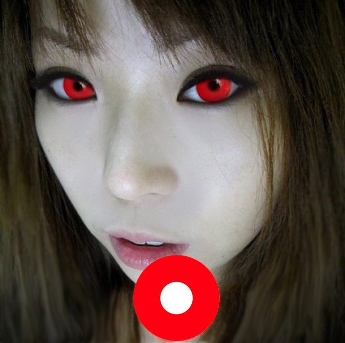 Bloody Red Circle Lenses | 1 Year