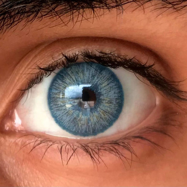 Blue Rain hand-painted effect blue colored circle lenses by Urban Layer ship fast and free* from the USA