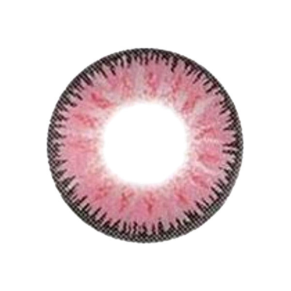 Candy Pink circle lenses are the perfect choice for bigger eyes and brilliant color. These vibrant rose pink big eye cosmetic circle lenses are a favorite of cosplayers and those looking to stand out and be unique. Candy Red colored circle contacts by Sweety ship fast and *free from the USA and come with a free contact lens case.