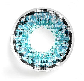 3 Tones Brilliant Blue Circle Lenses
