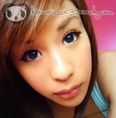 Geo Bella Blue 2-tone circle lenses.