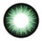 Geo Bella Green circle lens design detail.