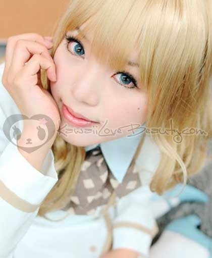 Geo Nudy Blue CH-622 circle lenses.