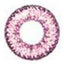 Circle lens design detail on Geo Nudy Pink CH-627.