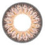 Tri-color circle lenses - Geo Eyes Cream Chocomousse Brown