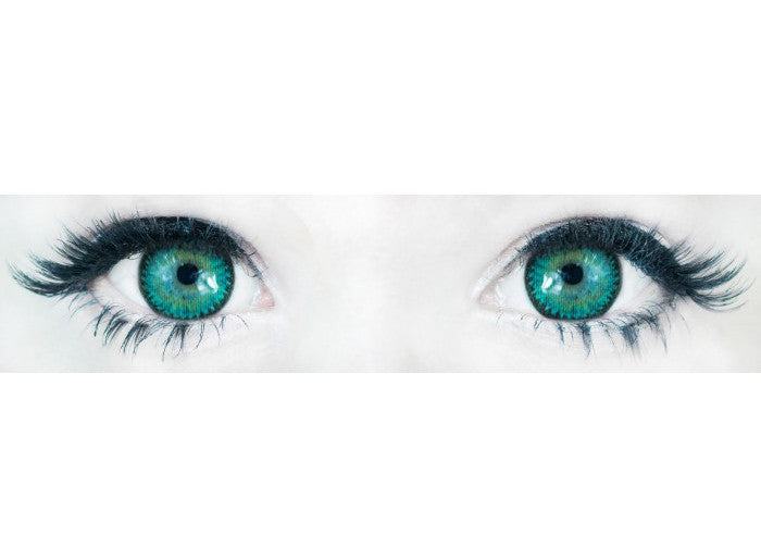 Comfortable, doll-eye Korean contact lenses in 3 Tone Nudy Green by Sweety.