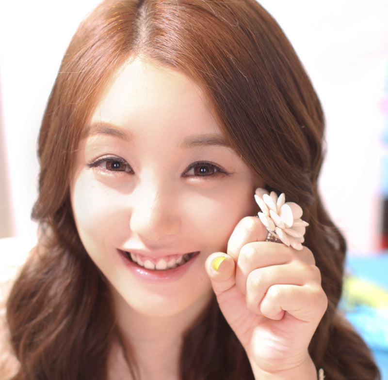 Barbie Puffy 3 Tone Hazel brown circle colored contact lens