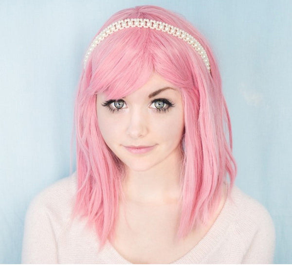 New! Rainbow Grey circle lenses by Sweety brand on light eyes.