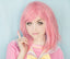 New! Rainbow Pink circle lenses by Sweety brand on light eyes (USA in stock) for a sweet dolly eyed look. Each set of doll eye Sweety Rainbow Pink circle lenses comes with a free contact lens storage case.